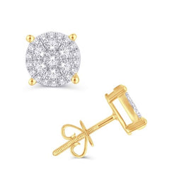 14KT-0.33CTW EARRINGS