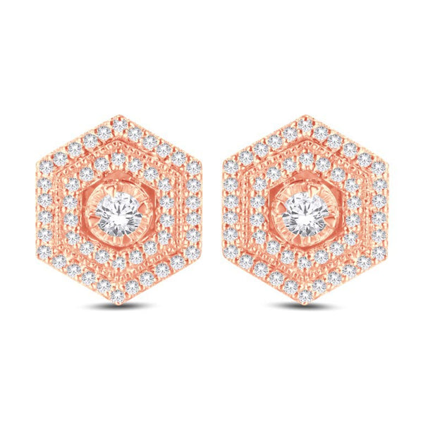 14KT-0.30CTW EARRINGS