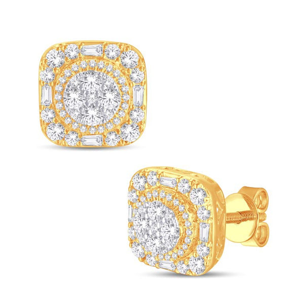 14KT-0.98CTW EARRINGS