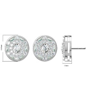 10KT-0.75CTW EARRINGS