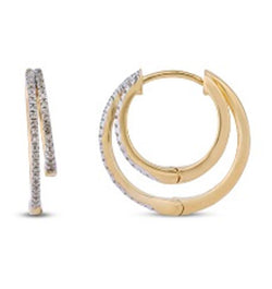 14KT-0.20CTW EARRINGS