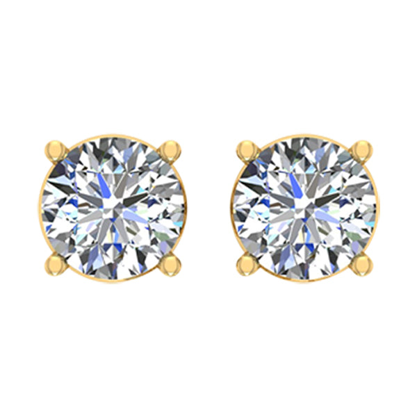 14KT-0.49CTW EARRINGS