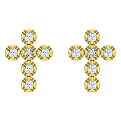 10KT-0.18CTW EARRINGS