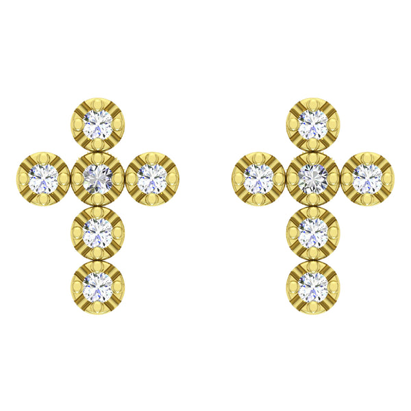 10KT-0.18CTW EARRINGS