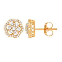 10KT-0.45CTW EARRINGS