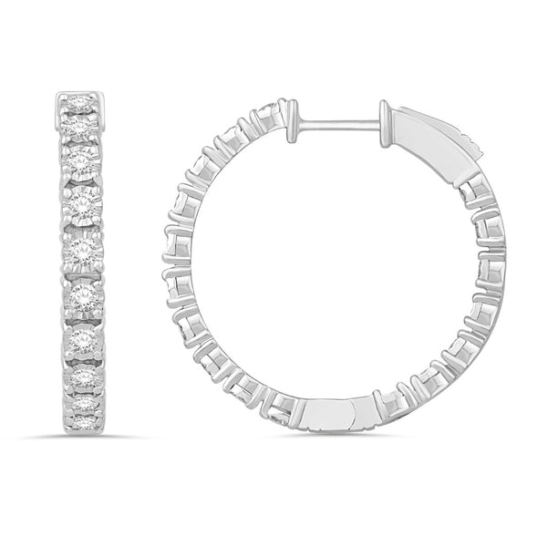 10KT-2.04CTW HOOPS