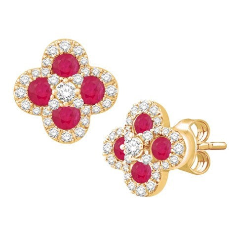 14KT-1.44CTW EARRINGS