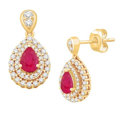 14KT-1.51CTW EARRINGS