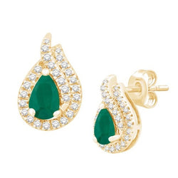 14KT-1.28CTW EARRINGS