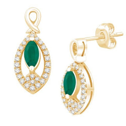 14KT-0.66CTW EARRINGS