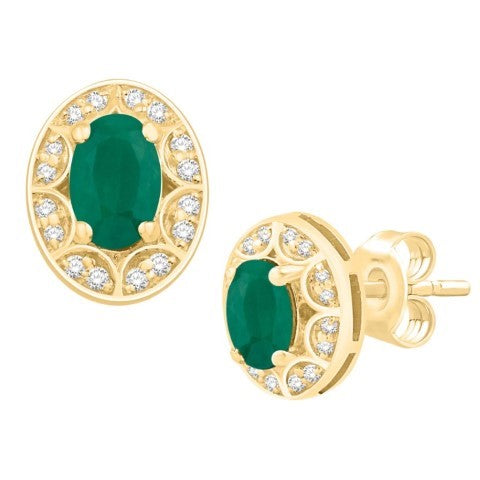 14KT-1.22CTW EARRINGS