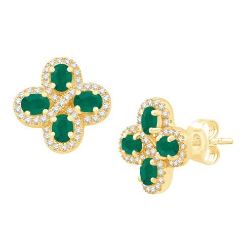 14KT-1.21CTW EARRINGS