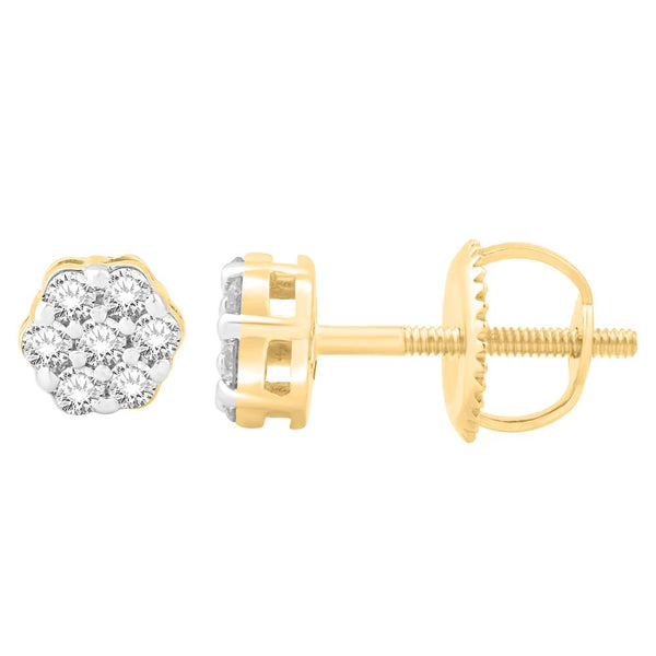 14KT-0.25CTW EARRINGS