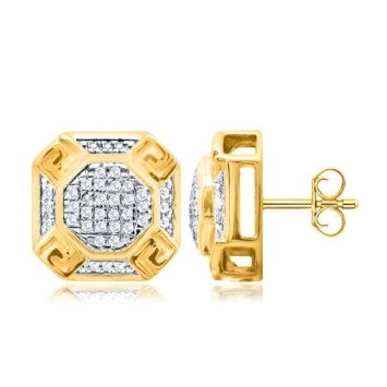 10KTGOLD 0.10CTW EARRINGS