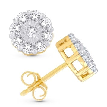 10KTGOLD 0.75CTW EARRINGS