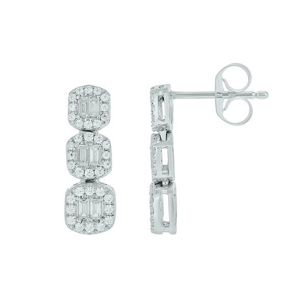 14KT-0.36CTW EARRINGS