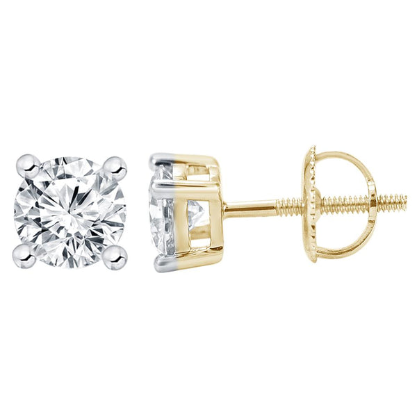 14KT-0.50CTW EARRINGS (Lab Grown Diamonds)