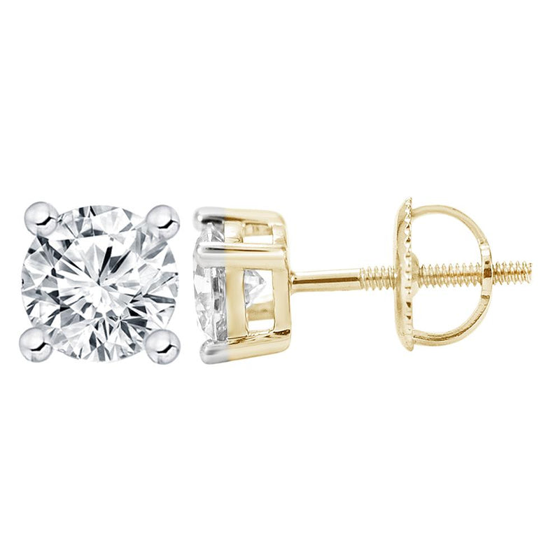 14KT-2.00CTW EARRINGS (Lab Grown Diamonds)