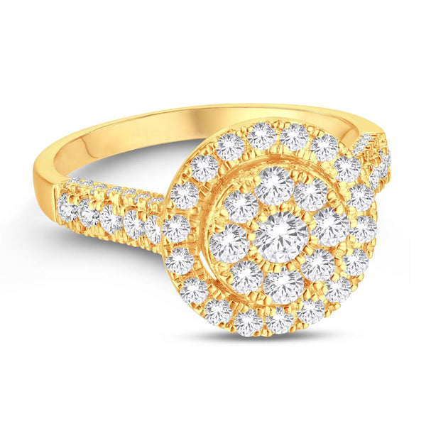 10KT-0.96CTW LADIESRING