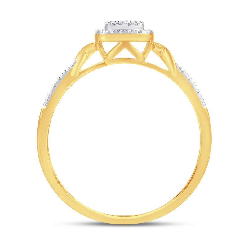 10KT-0.12CTW LADIESRING