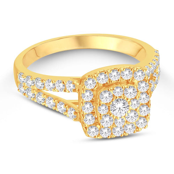 10KT-0.97CTW LADIESRING