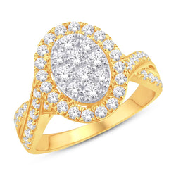 10KT-0.47CTW LADIESRING