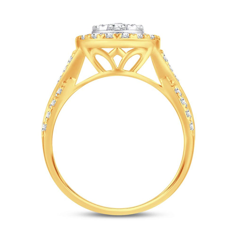 10KT-0.47CTW LADIESRING