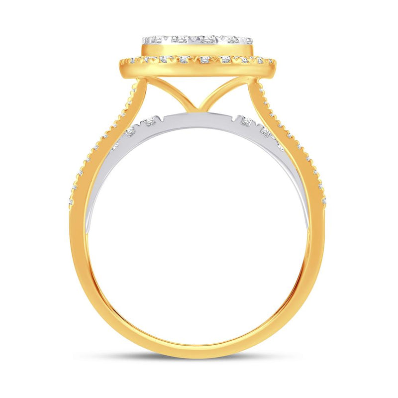 10KT-0.96CTW LADIESRING