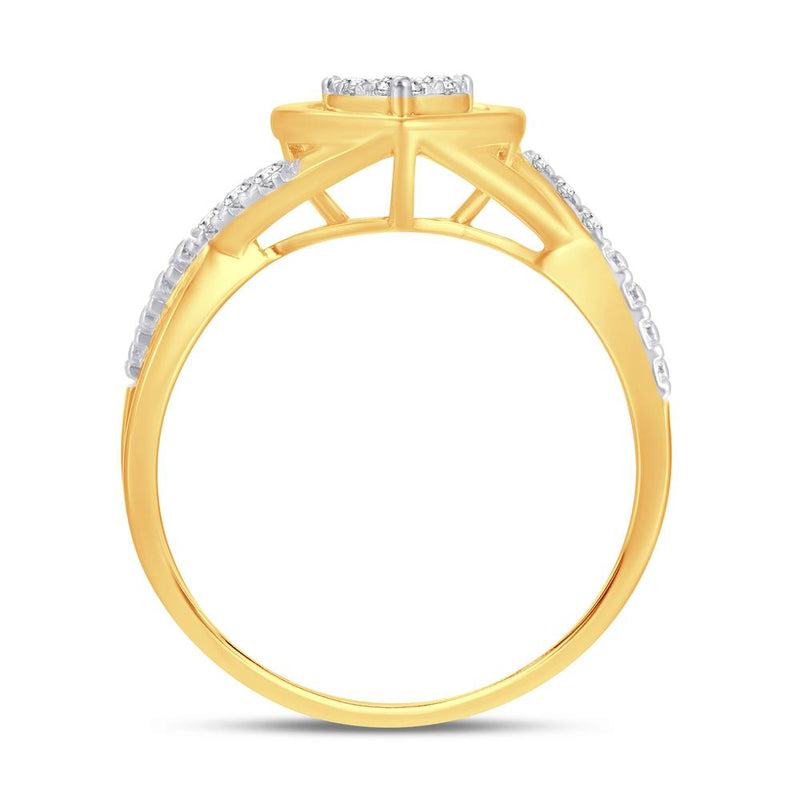 10KT-0.12CTW LADIESRING