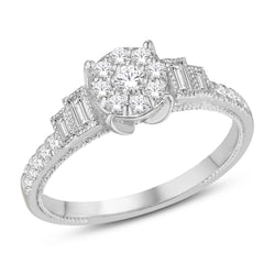 14KT-0.46CTW LADIESRING