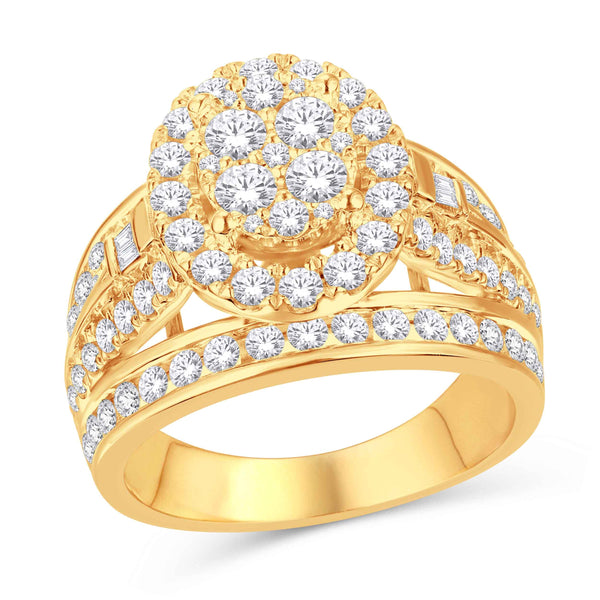 10KT-1.92CTW LADIESRING