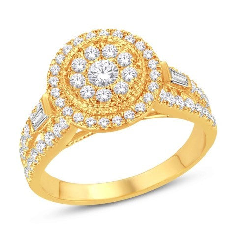 10KT-0.96CTW LADIESRING