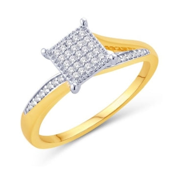 10KTGOLD 0.10CTDIA MPAVE LADIES RING