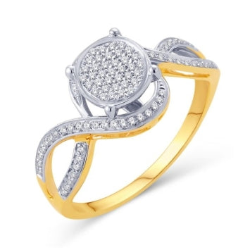 10KTGOLD 0.15CTDIA MPAVE LADIES RING