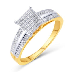 10KTGOLD 0.20CTDIA MPAVE LADIES RING