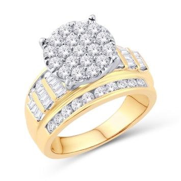 10KTGOLD 0.50CTDIA CINDERELLAA RING SIZE7