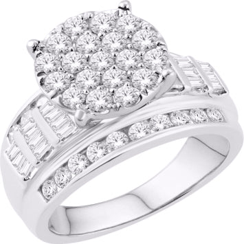 10KTGOLD 1.00CT(L) LADIESRING SIZE(7)