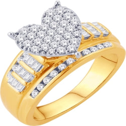 10KTGOLD 1.00CT(L) LADIESRING SIZE(7)