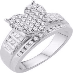 10KTGOLD 1.00CT(L) LADIESRING SIZE(8)