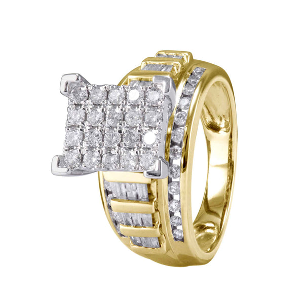 10KT-4.00CTW LADIESRING-E SIZE 7