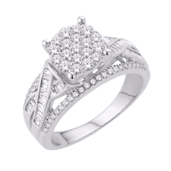 10KT-0.80CTW (L) LADIESRING (SIZE 7)