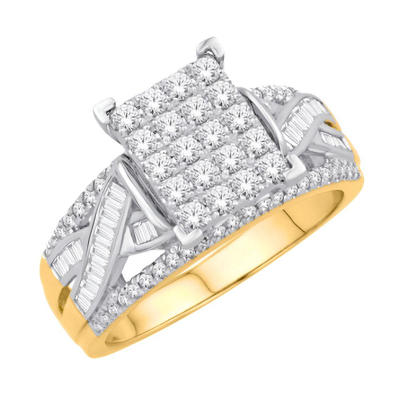 10KT-0.71CTW (L) LADIESRING (SIZE 7)