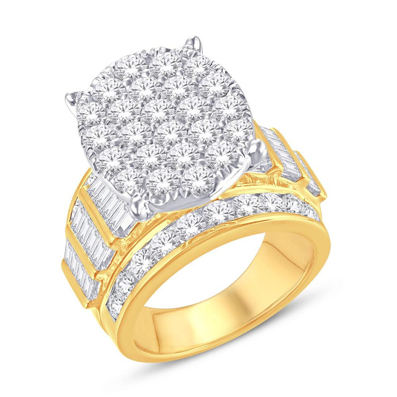 10KT-4.00CTW LADIESRING- E SIZE 8