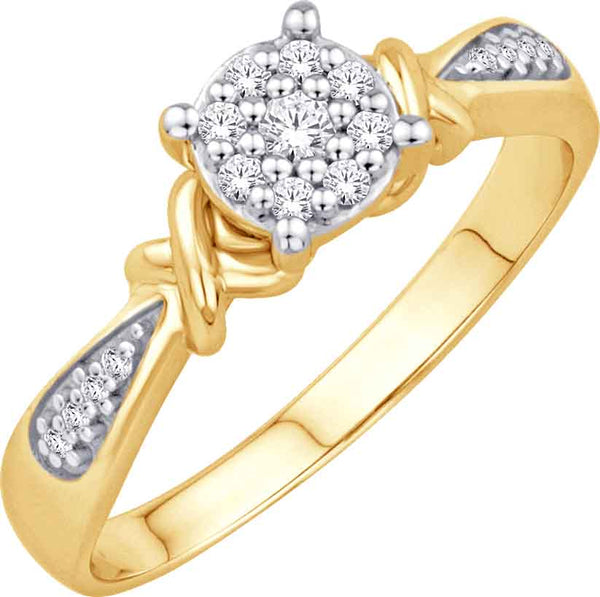 10KTGOLD 0.10CTW LADIESRING