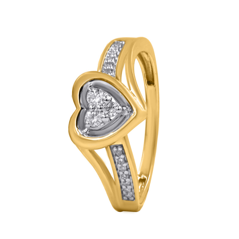 10KTGOLD 0.10CTW LADIESRING