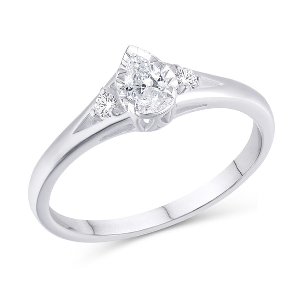 14KT-0.25CTW LADIESRING