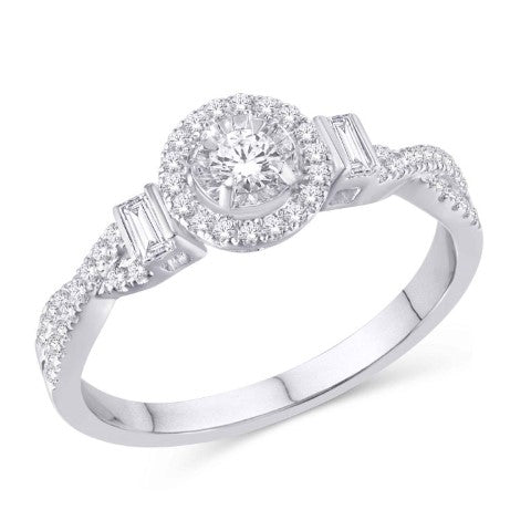 14KT-0.36CTW LADIESRING