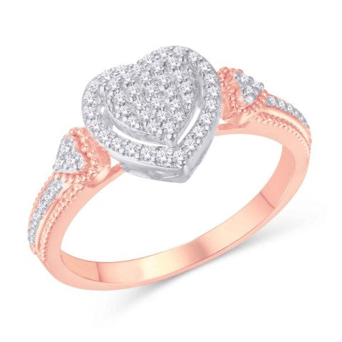 10KT-0.22CTW LADIESRING