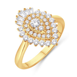 14KT-0.75CTW LADIESRING