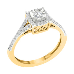 10KT-0.25CTW LADIESRING